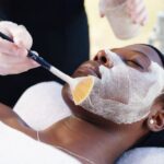 Chemical Peels treatment on African American woman
